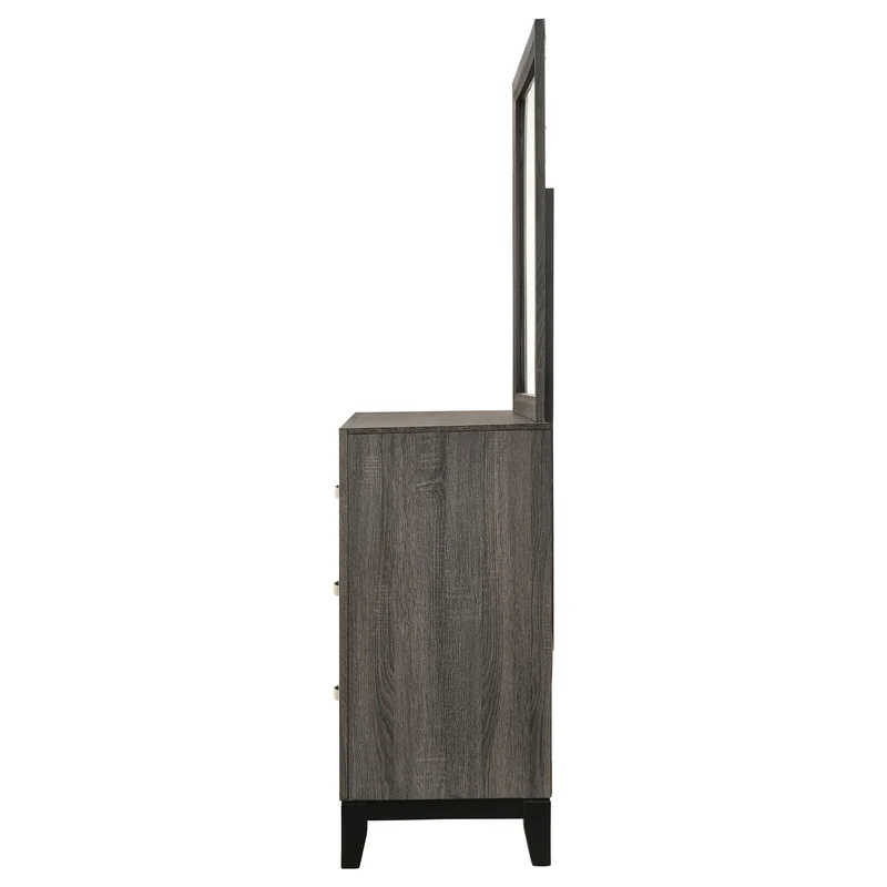 Coaster Furniture Watson 212423M 6-Drawer Dresser with Mirror - Grey Oak