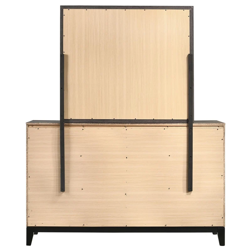 Coaster Furniture Watson 212423M 6-Drawer Dresser with Mirror - Grey Oak