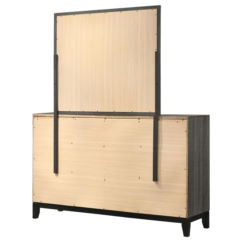 Coaster Furniture Watson 212423M 6-Drawer Dresser with Mirror - Grey Oak