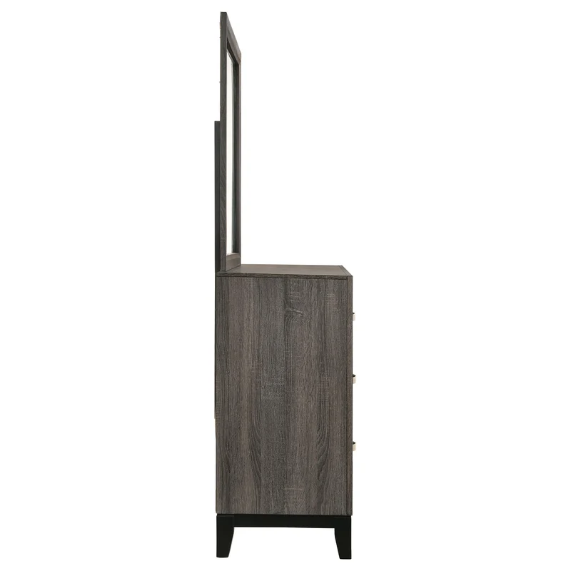 Coaster Furniture Watson 212423M 6-Drawer Dresser with Mirror - Grey Oak