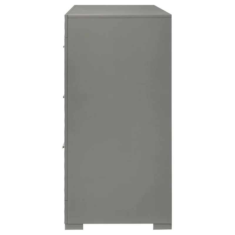 Coaster Furniture Ives 224973 6-Drawer Dresser Cabinet - Grey High Gloss