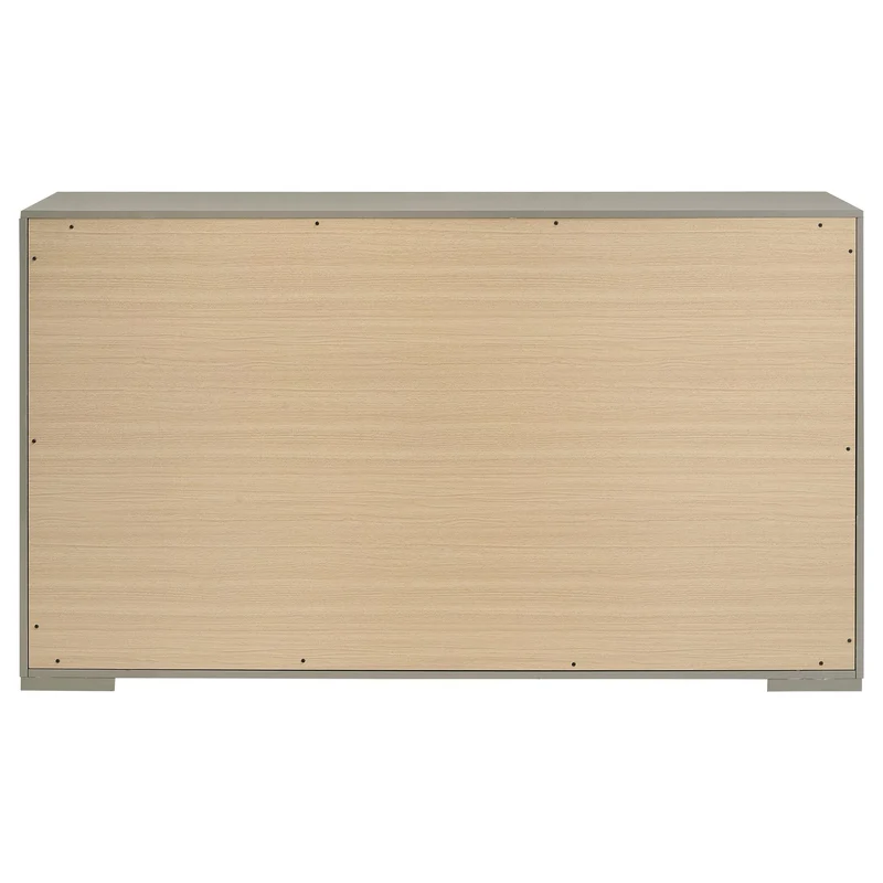 Coaster Furniture Ives 224973 6-Drawer Dresser Cabinet - Grey High Gloss