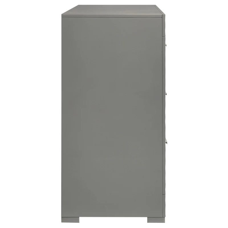 Coaster Furniture Ives 224973 6-Drawer Dresser Cabinet - Grey High Gloss