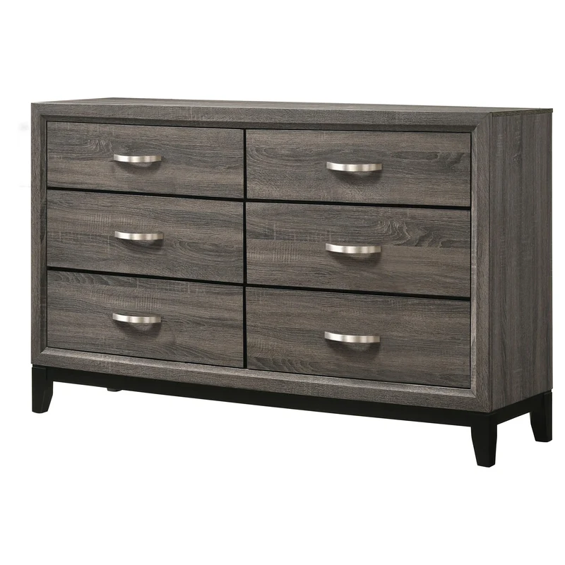 Coaster Furniture Watson 212423 6-Drawer Dresser - Grey Oak