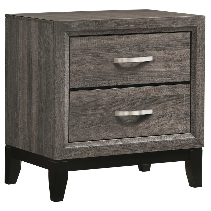Coaster Furniture Watson 212422 2-Drawer Nightstand - Grey Oak