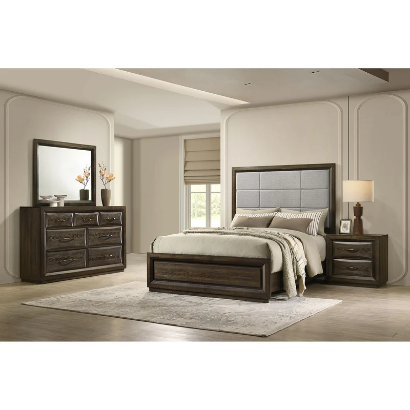 Coaster Furniture Atlas 215971KE-S4 6 pc King Panel Bedroom Set