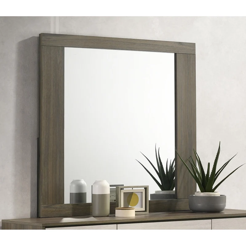 Coaster Furniture Fenwick 224984 Dresser Mirror - Grey Oak