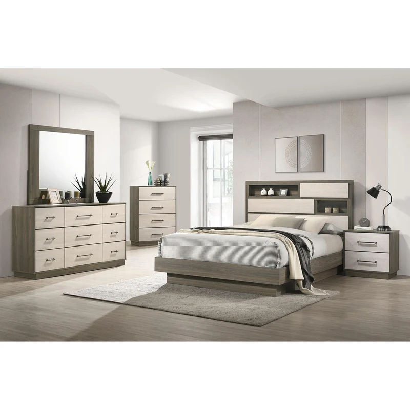 Coaster Furniture Fenwick 224984 Dresser Mirror - Grey Oak