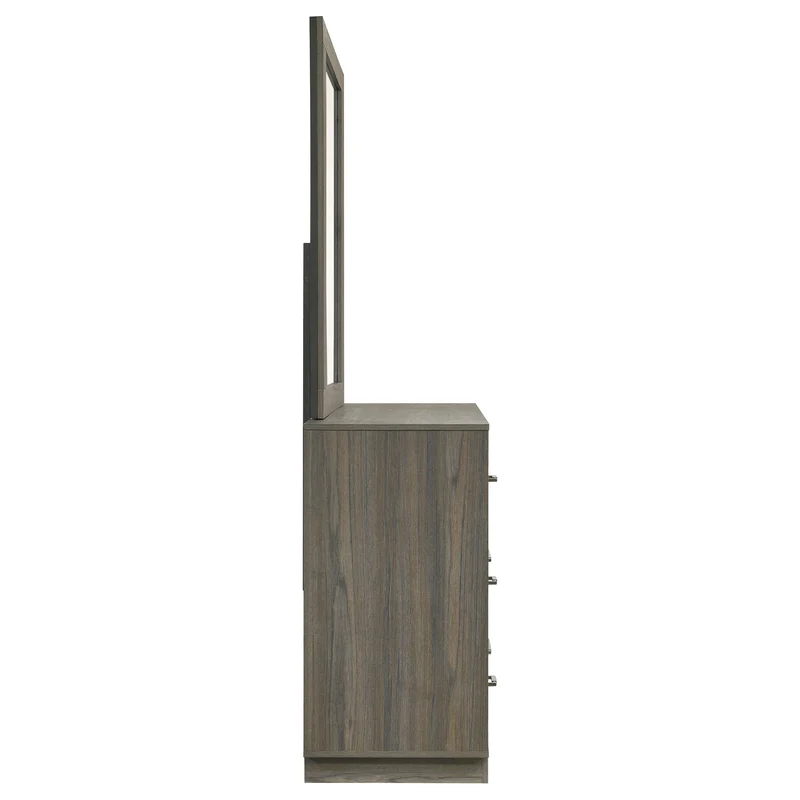 Coaster Furniture Fenwick 224983M 9-Drawer Dresser with Mirror - Grey Oak