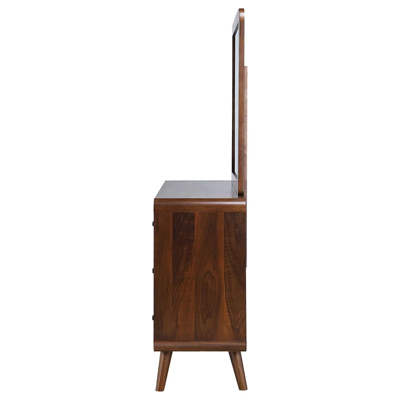 Coaster Furniture Robyn 205133M 6-Drawer Dresser with Mirror - Dark Walnut