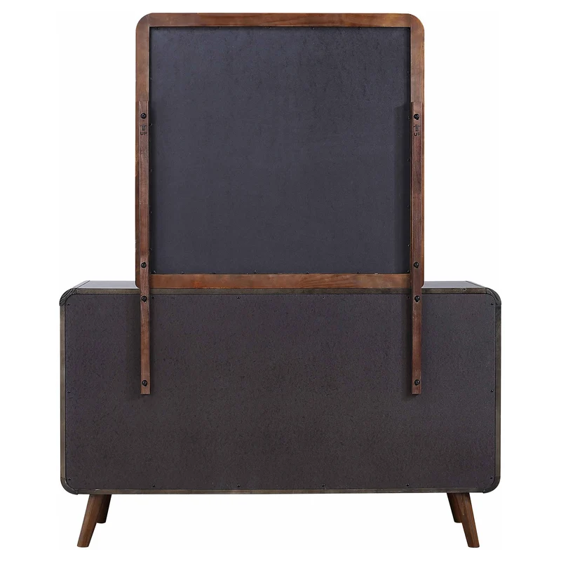 Coaster Furniture Robyn 205133M 6-Drawer Dresser with Mirror - Dark Walnut