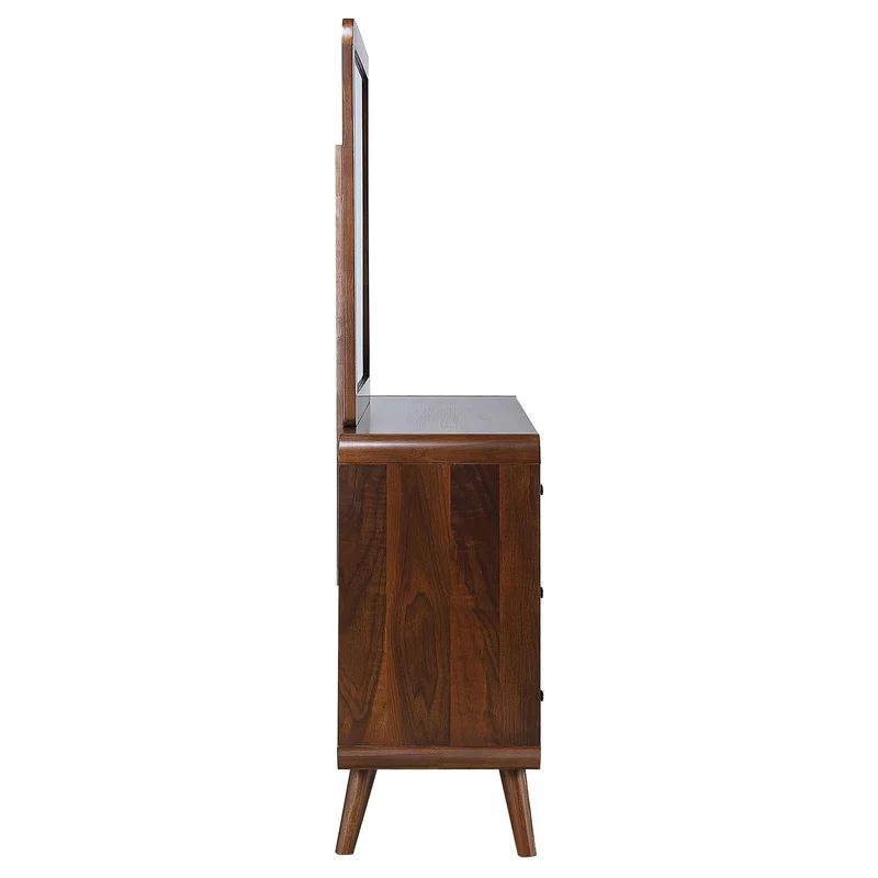 Coaster Furniture Robyn 205133M 6-Drawer Dresser with Mirror - Dark Walnut