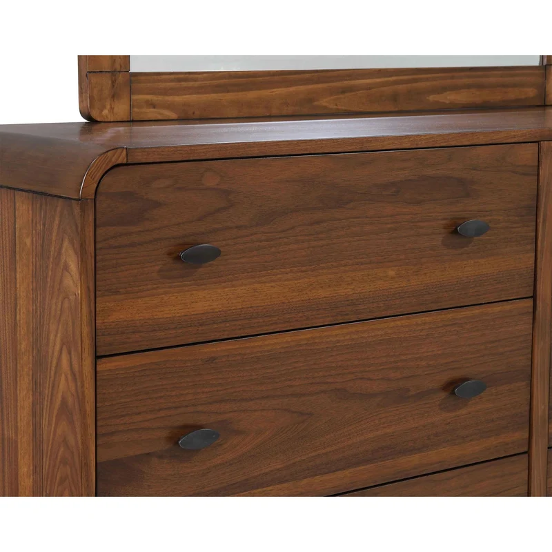 Coaster Furniture Robyn 205133M 6-Drawer Dresser with Mirror - Dark Walnut