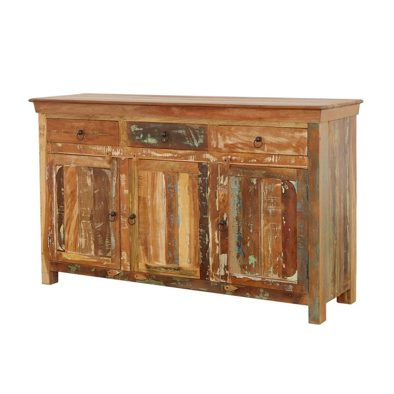 Coaster Furniture Harper 950367 3-door Solid Reclaimed Wood Accent Cabinet - Brown