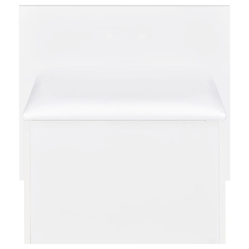 Coaster Furniture Flora 930218 2-drawer Vanity Set with LED Mirror - White High Gloss