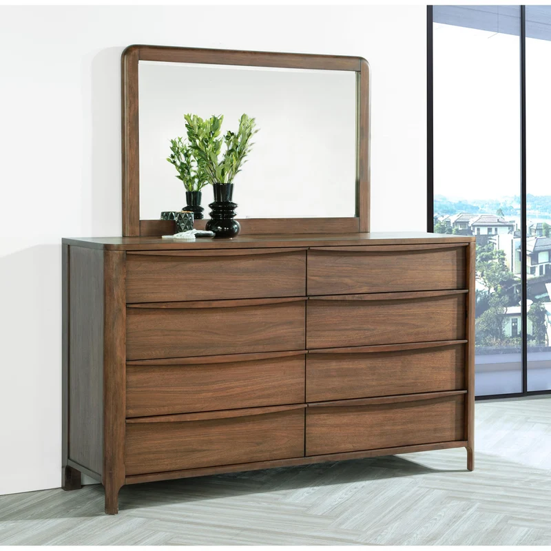 Coaster Furniture Maderia 223323M 8-Drawer Dresser and Mirror - Walnut