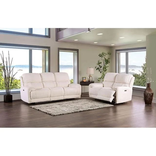 Furniture of America Morcote FM62001BG-SF-PM Power Sofa