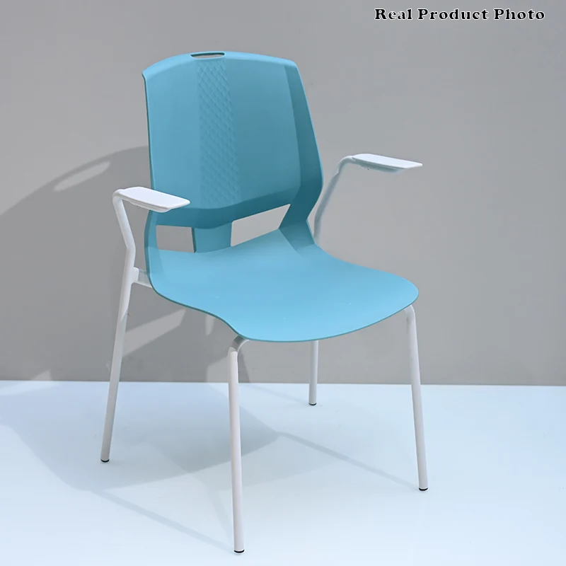 Contemporary Scandinavian Ergonomic Chair: INS-Style One-Piece Molded PP Desk Chair For Home Office