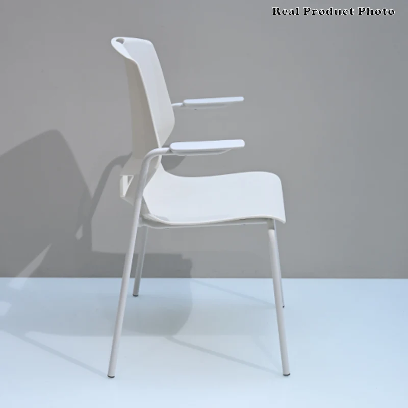 Contemporary Scandinavian Ergonomic Chair: INS-Style One-Piece Molded PP Desk Chair For Home Office
