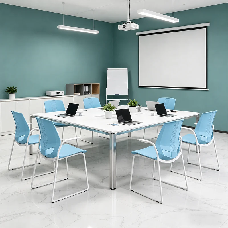 Contemporary Scandinavian Ergonomic Chair: INS-Style One-Piece Molded PP Desk Chair For Home Office