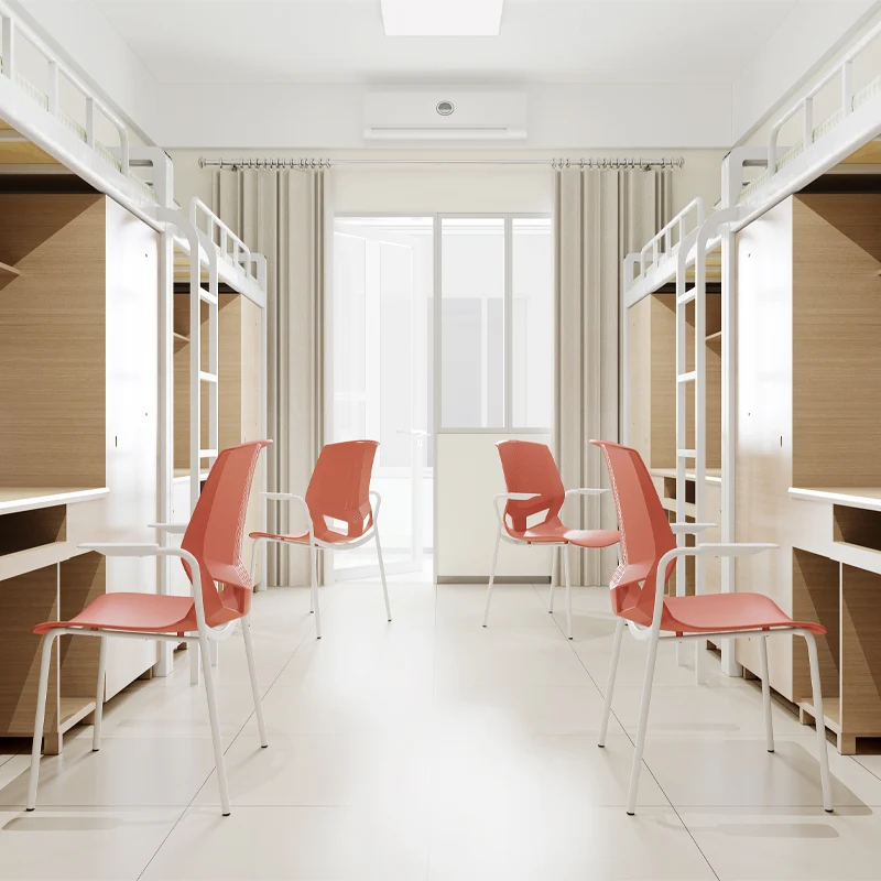 Contemporary Scandinavian Ergonomic Chair: INS-Style One-Piece Molded PP Desk Chair For Home Office