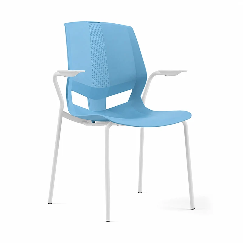 Contemporary Scandinavian Ergonomic Chair: INS-Style One-Piece Molded PP Desk Chair For Home Office