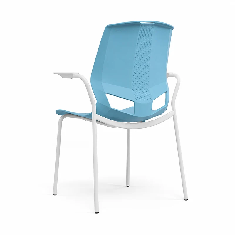 Contemporary Scandinavian Ergonomic Chair: INS-Style One-Piece Molded PP Desk Chair For Home Office