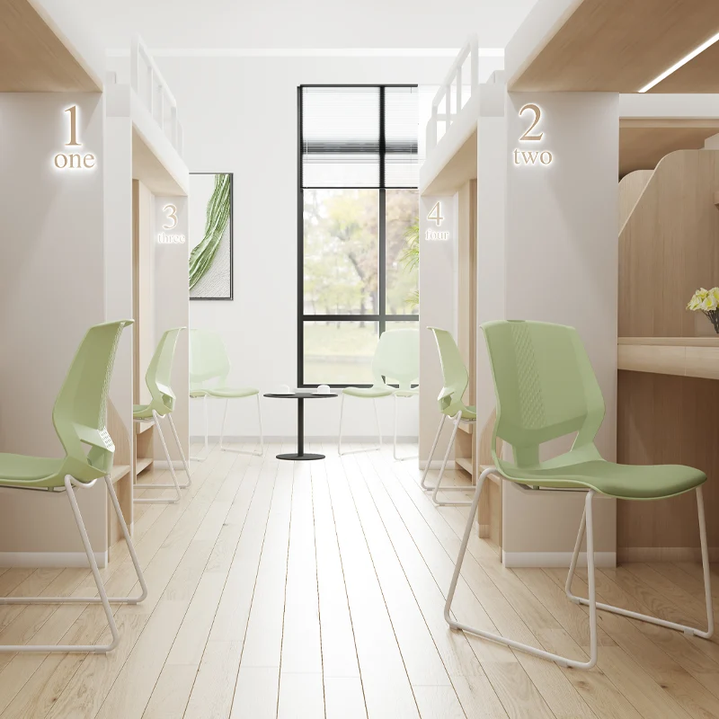 Scandinavian Minimalist Desk Chair: Ergonomic Training Chair - INS-Style Back Chair For Home Office