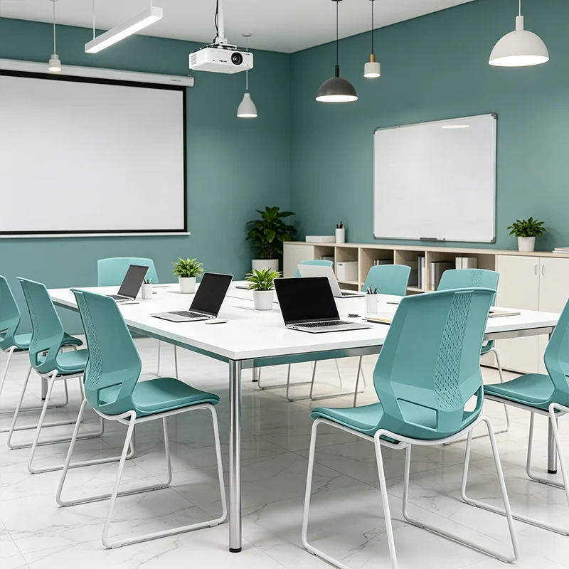 Scandinavian Minimalist Desk Chair: Ergonomic Training Chair - INS-Style Back Chair For Home Office