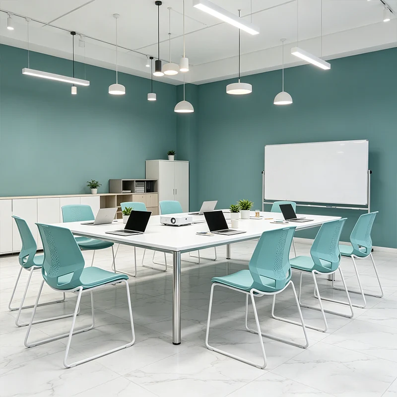 Scandinavian Minimalist Desk Chair: Ergonomic Training Chair - INS-Style Back Chair For Home Office