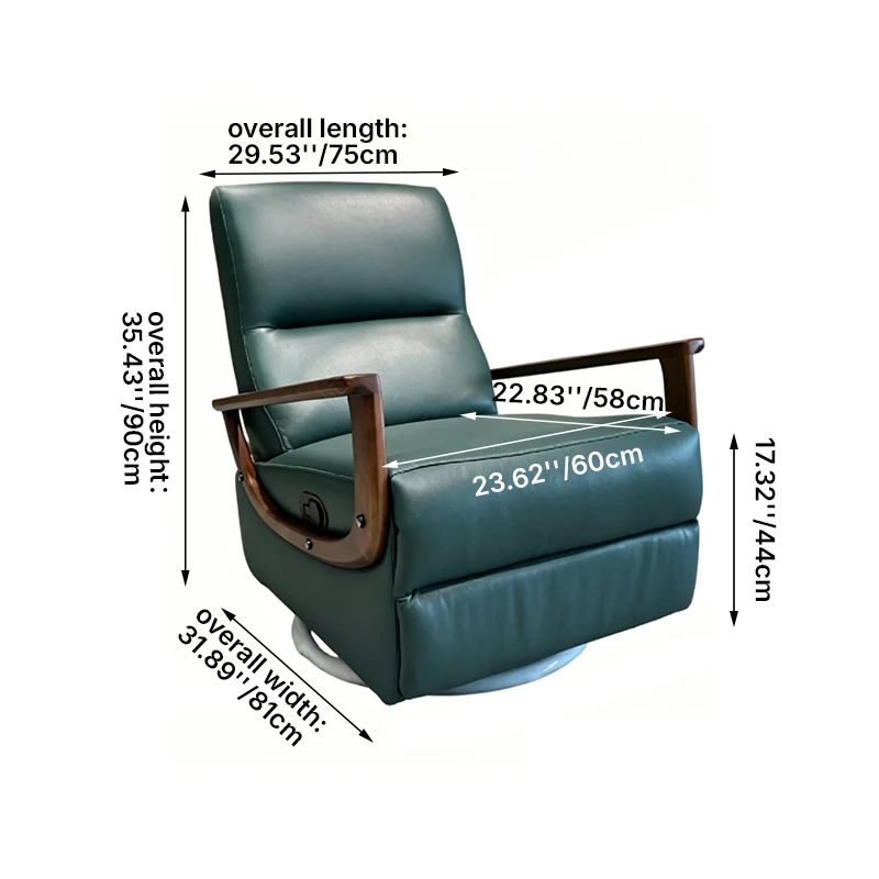 Contemporary Scandinavian Functional Accent Chair: Ergonomic Design - Swivel Single-Seater Sofa For Living Room