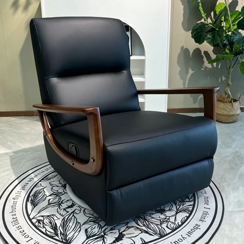 Contemporary Scandinavian Functional Accent Chair: Ergonomic Design - Swivel Single-Seater Sofa For Living Room