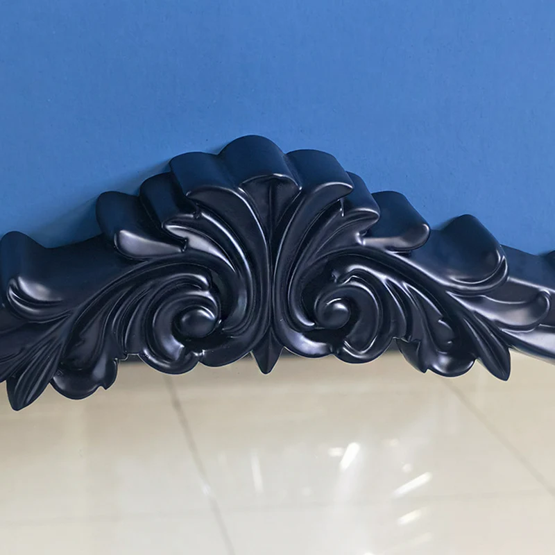 Traditional French Polyurethane Glass Oval Arch Wall Mirror For Living Room & Bathroom