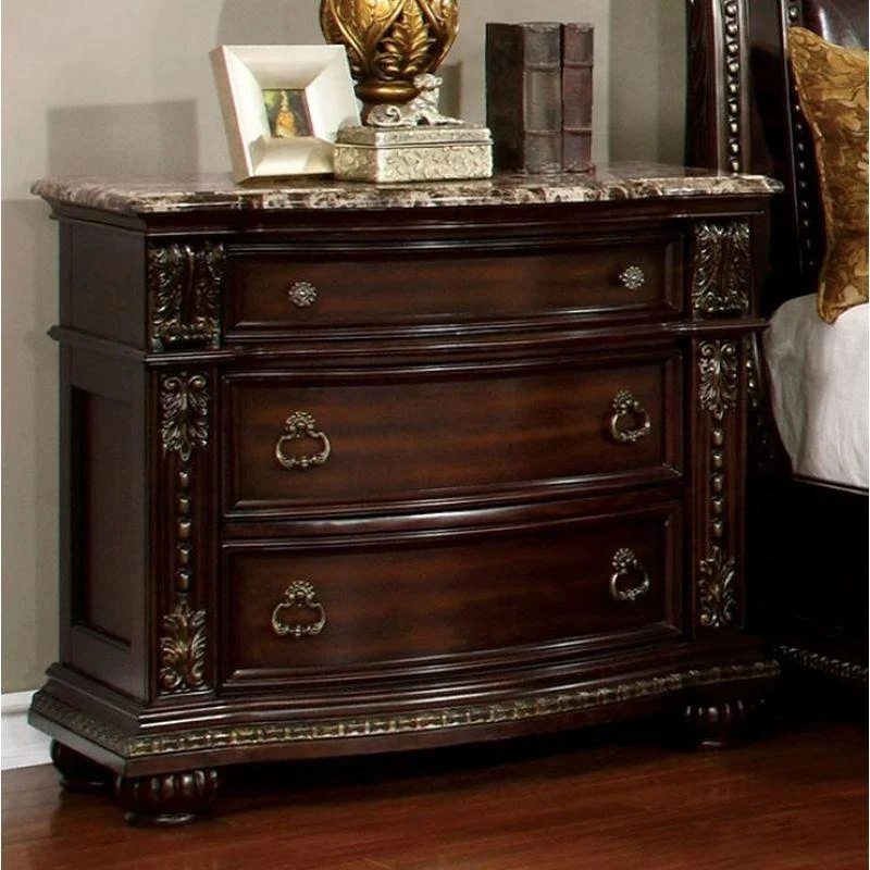 Furniture of America Fromberg 3-Drawer Nightstand CM7670N