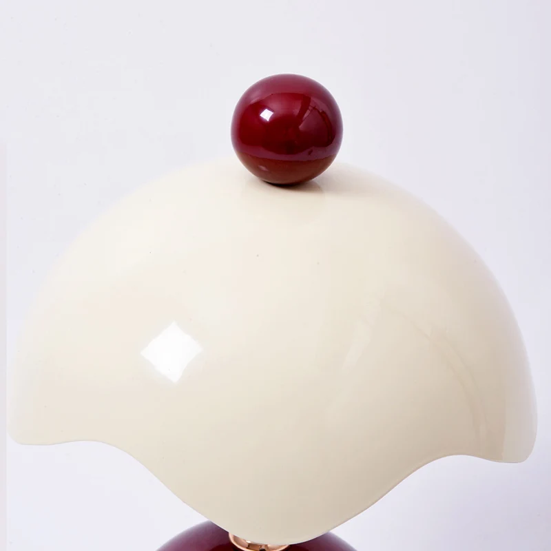 Contemporary Nordic Iron Eggshell-shaped Round USB Charging LED Table Lamp For Living Room & Bedroom