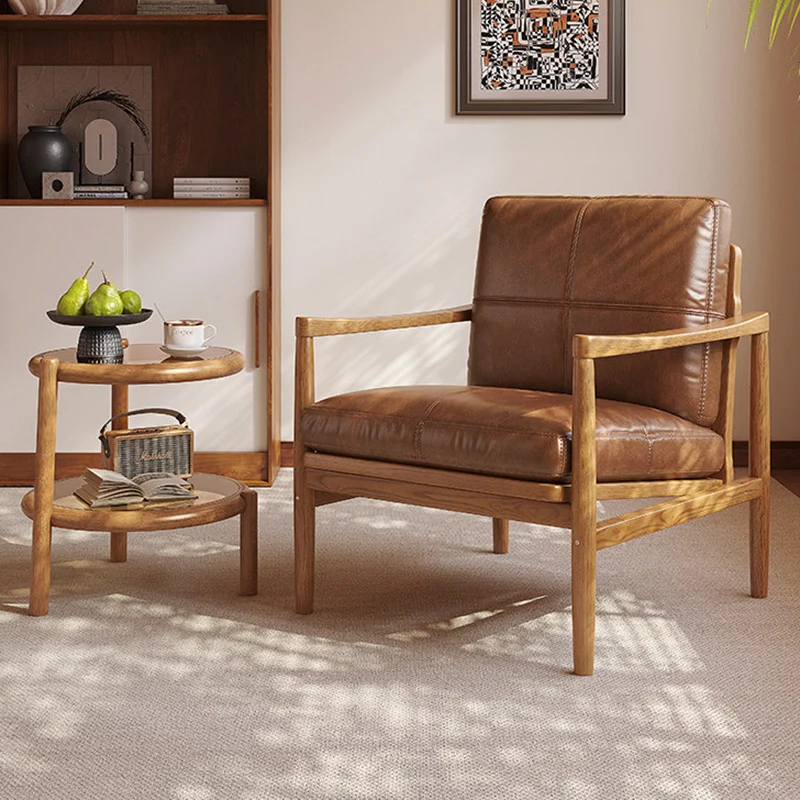 Traditional Rustic Plywood Removable Glass Tabletop Round End Table 2-Tier For Living Room