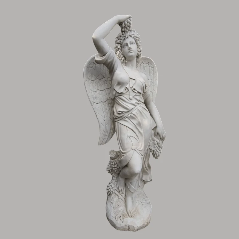 Angel of the Four Seasons Sculpture - Summer Stone Marble