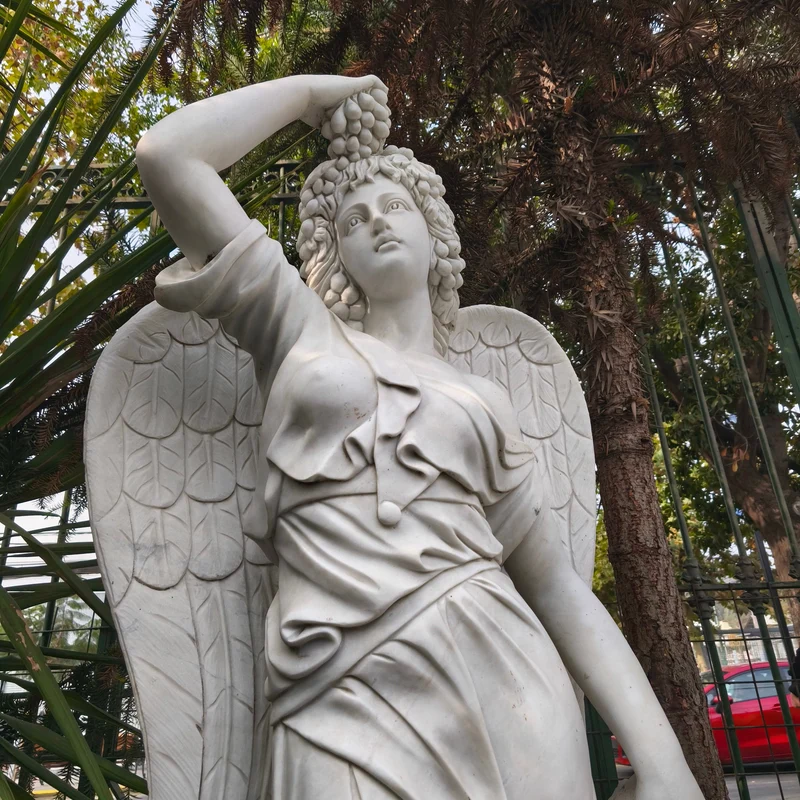 Angel of the Four Seasons Sculpture - Summer Stone Marble