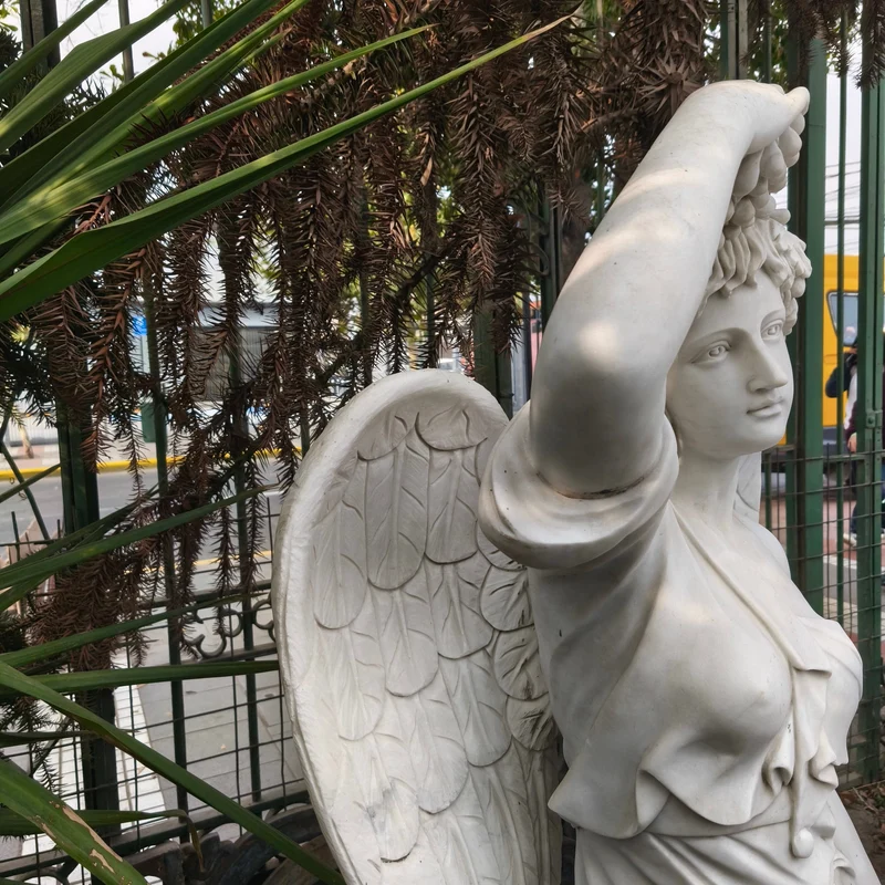Angel of the Four Seasons Sculpture - Summer Stone Marble