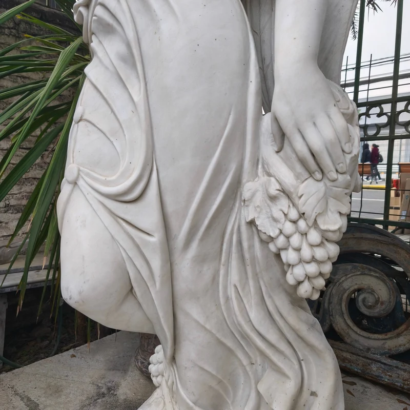 Angel of the Four Seasons Sculpture - Summer Stone Marble
