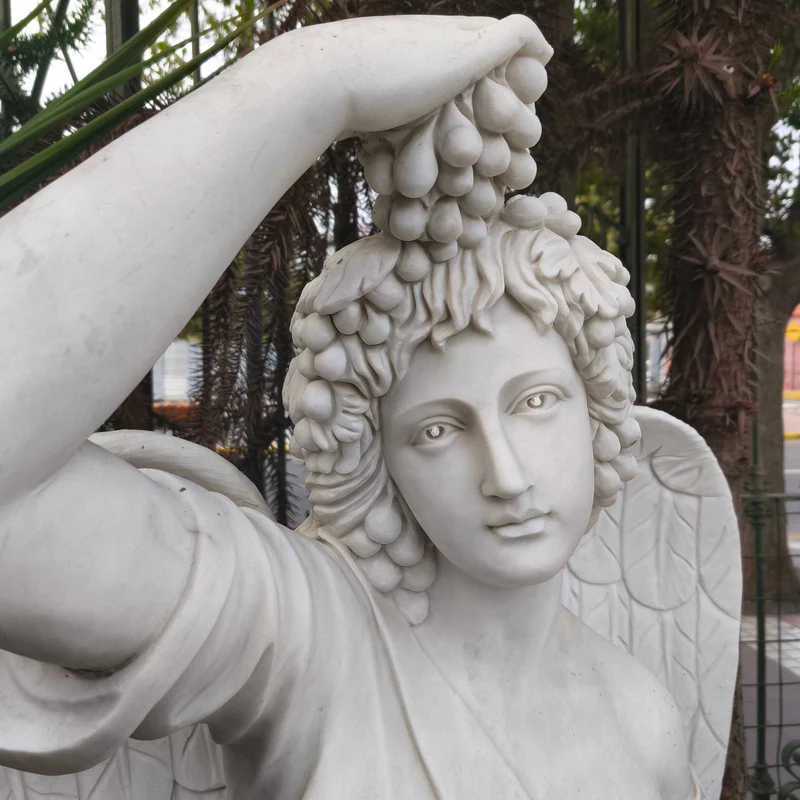 Angel of the Four Seasons Sculpture - Summer Stone Marble