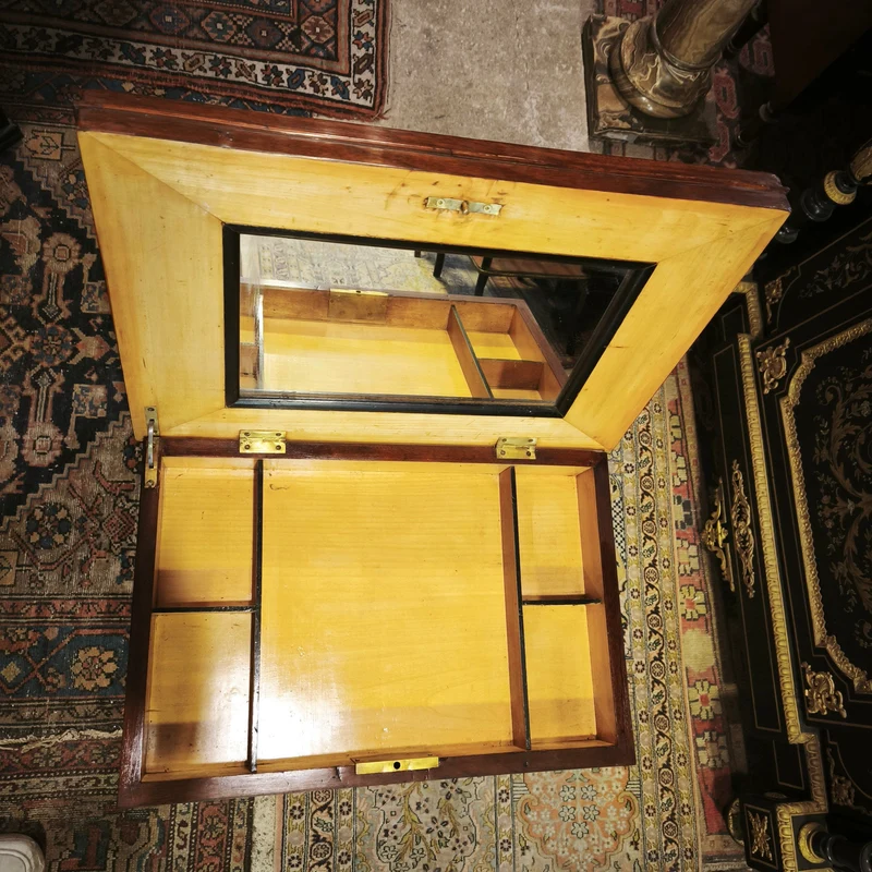 French mahogany dresser and dresser with wheels