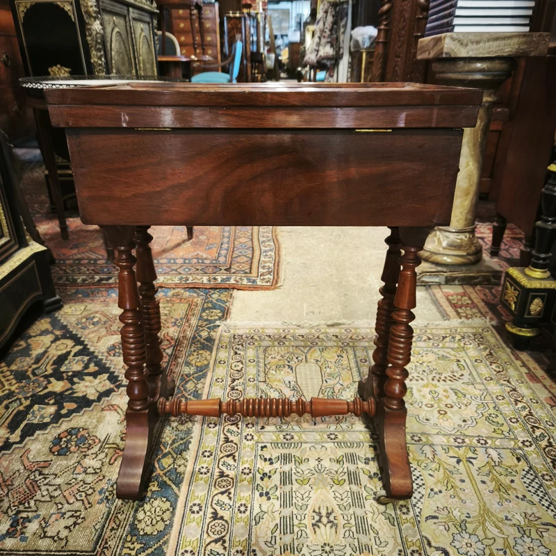 French mahogany dresser and dresser with wheels