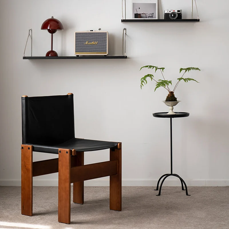 Contemporary Industrial Round Ash Wood Carbon Steel Lightweight End Table 1-Tier For Living Room