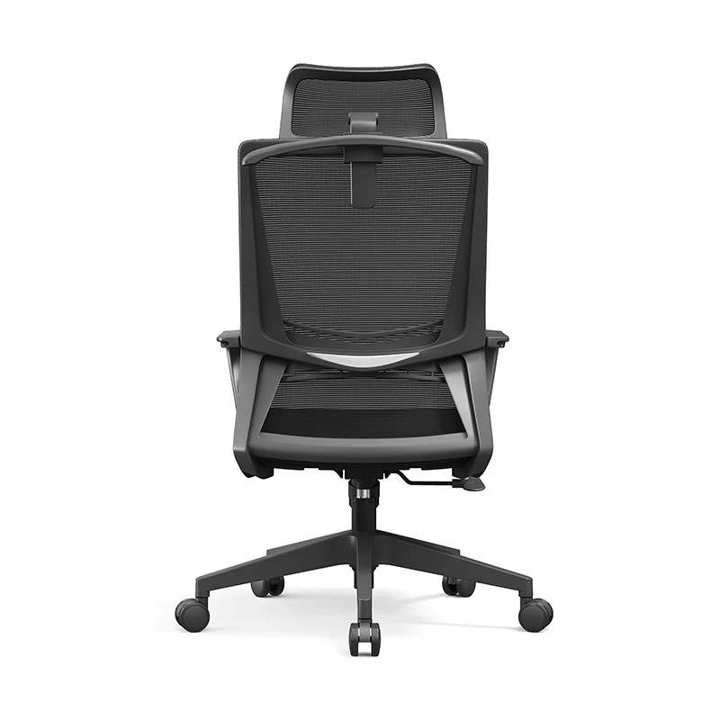 Modern Minimalist Mesh High-Back Desk Chair: Height-Adjustable Headrest With Coat Hanger - Ergonomic Gaming Chair For Home Office