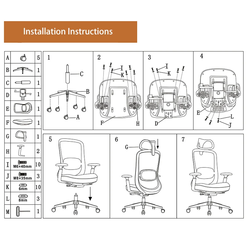 Modern Minimalist Executive High-Back Office Chair: 4D Adjustable Armrests & Headrest - Ergonomic Desk Chair For Home Office