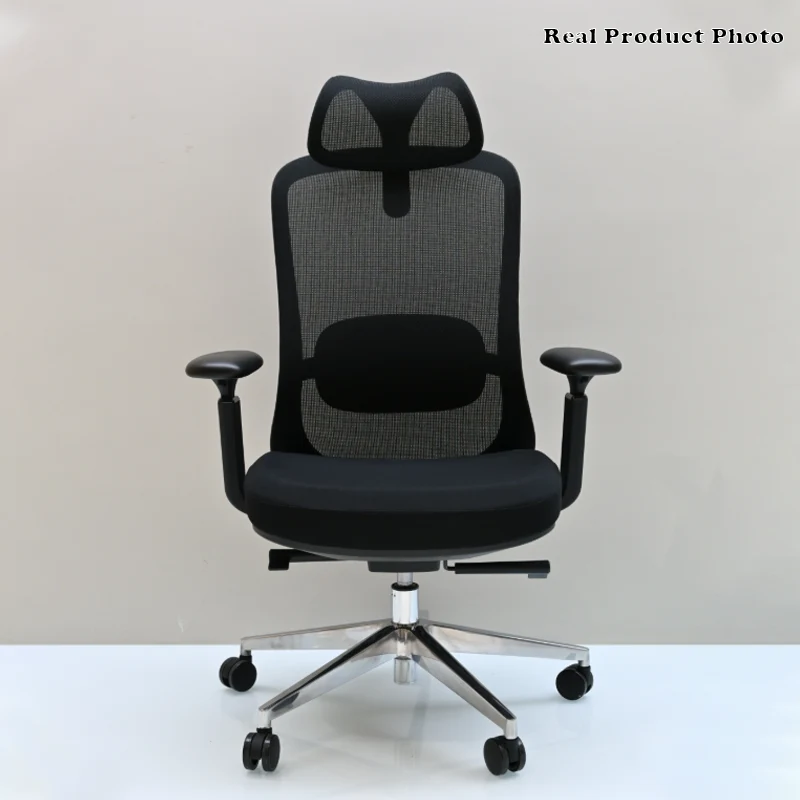 Modern Minimalist Executive High-Back Office Chair: 4D Adjustable Armrests & Headrest - Ergonomic Desk Chair For Home Office