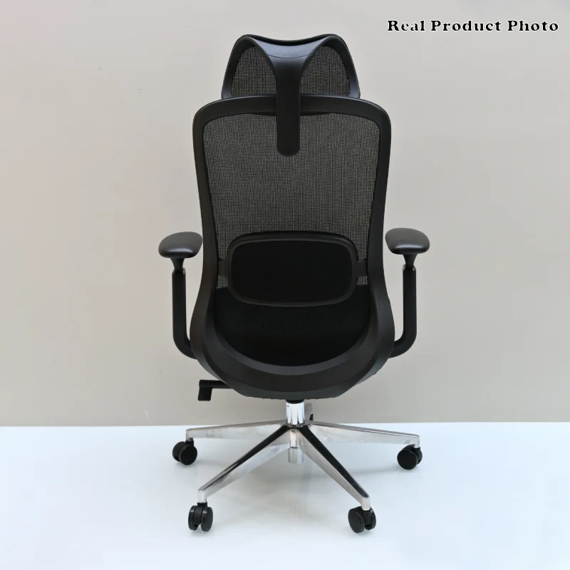 Modern Minimalist Executive High-Back Office Chair: 4D Adjustable Armrests & Headrest - Ergonomic Desk Chair For Home Office