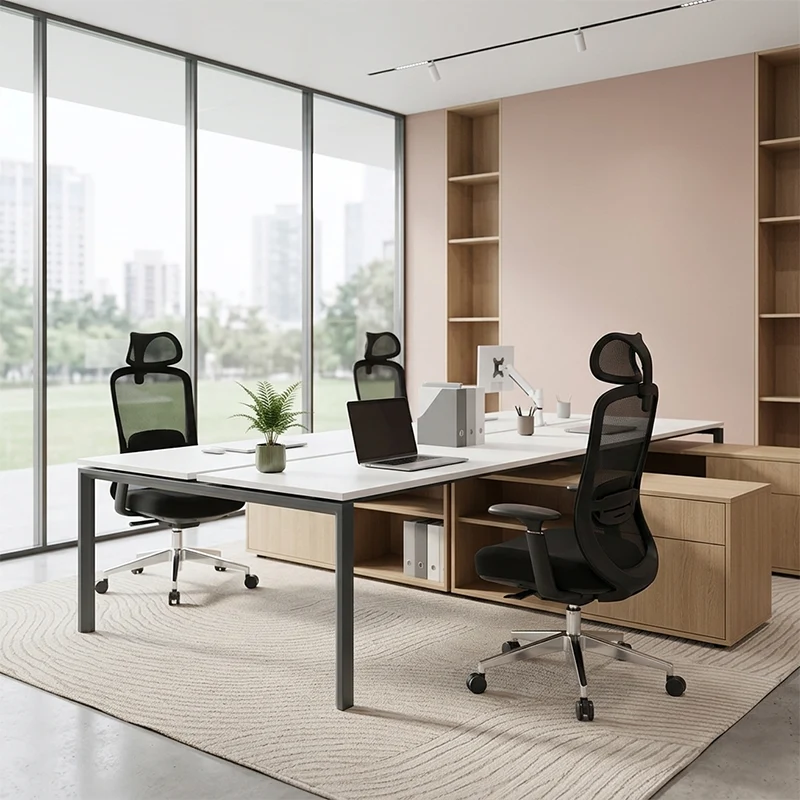 Modern Minimalist Executive High-Back Office Chair: 4D Adjustable Armrests & Headrest - Ergonomic Desk Chair For Home Office