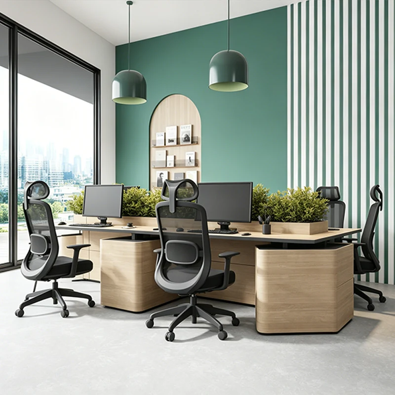 Modern Minimalist Ergonomic High-Back Office Chair: Height-Adjustable - Breathable Mesh Fabric Desk Chair For Home Office